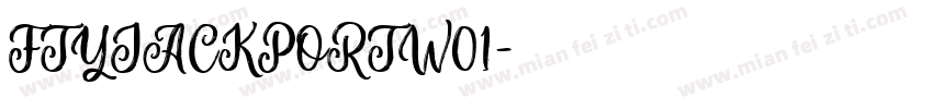 FTYJACKPORTW01字体转换