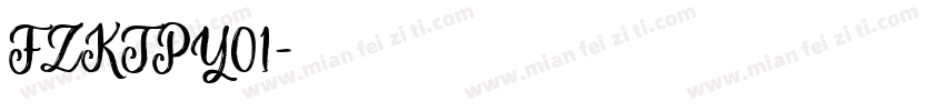 FZKTPY01字体转换
