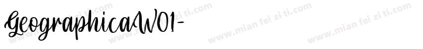 GeographicaW01字体转换