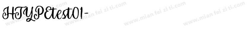 HTYPEtest01字体转换