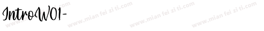 IntroW01字体转换