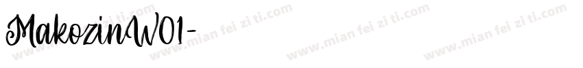 MakozinW01字体转换