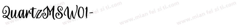 QuartzMSW01字体转换