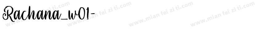 Rachana_w01字体转换