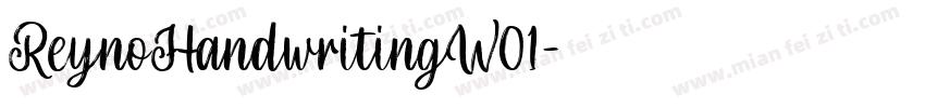 ReynoHandwritingW01字体转换