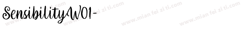 SensibilityW01字体转换