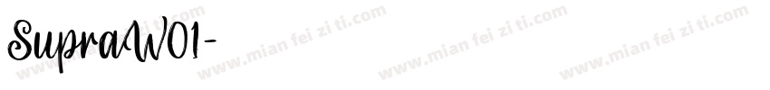SupraW01字体转换