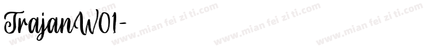 TrajanW01字体转换