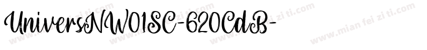 UniversNW01SC-620CdB字体转换