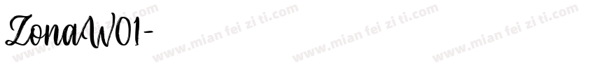 ZonaW01字体转换
