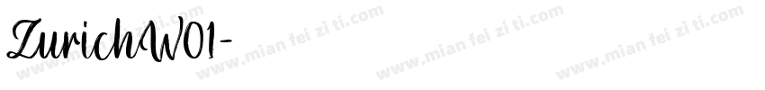 ZurichW01字体转换