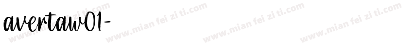 avertaw01字体转换