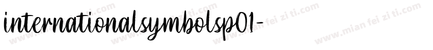 internationalsymbolsp01字体转换