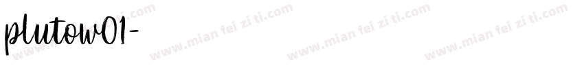 plutow01字体转换