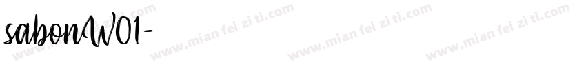 sabonW01字体转换