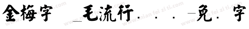 金梅字体_毛流行国际码字体转换