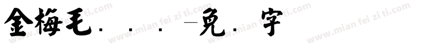 金梅毛国际码字体转换