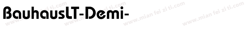BauhausLT-Demi字体转换