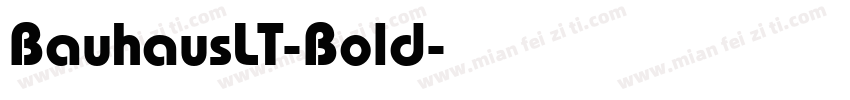 BauhausLT-Bold字体转换
