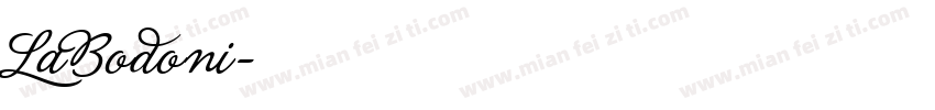 LaBodoni字体转换