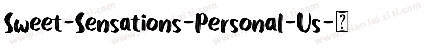 Sweet-Sensations-Personal-Us字体转换