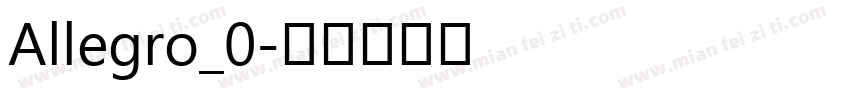 Allegro_0字体转换