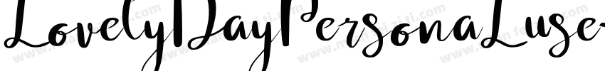 LovelyDayPersonaLuse字体转换