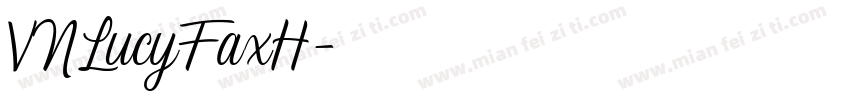 VNLucyFaxH字体转换