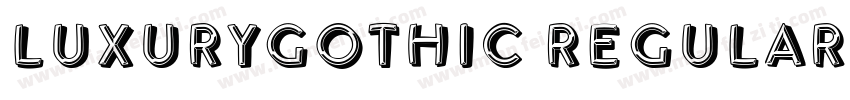 LuxuryGothic-Regular字体转换