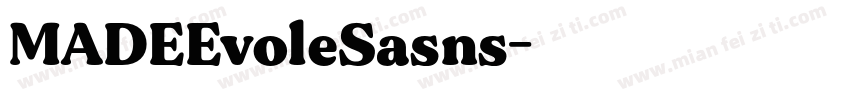 MADEEvoleSasns字体转换