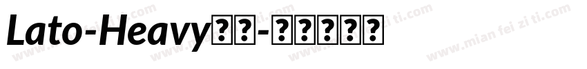 Lato-Heavy字体字体转换