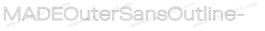 MADEOuterSansOutline字体转换