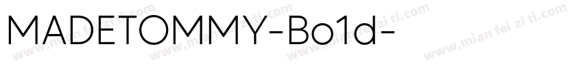 MADETOMMY-Bo1d字体转换