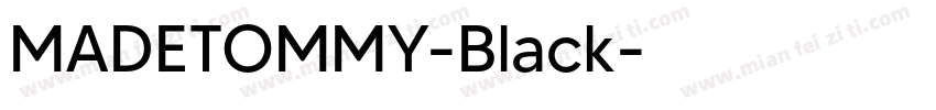 MADETOMMY-Black字体转换