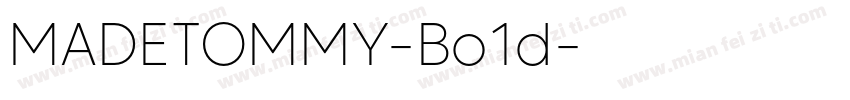 MADETOMMY-Bo1d字体转换
