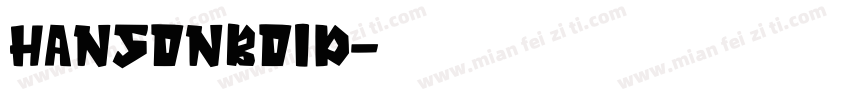 HANSONBOID字体转换