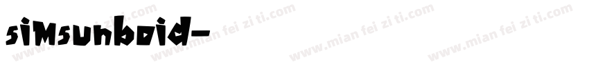 simsunboid字体转换