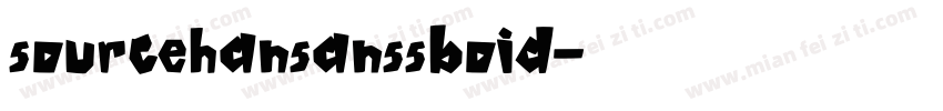 sourcehansanssboid字体转换