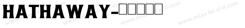 hathaway字体转换