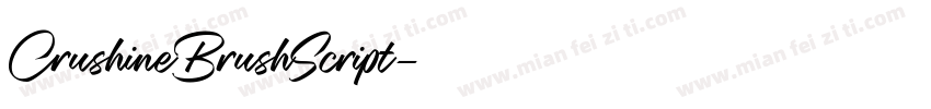 CrushineBrushScript字体转换