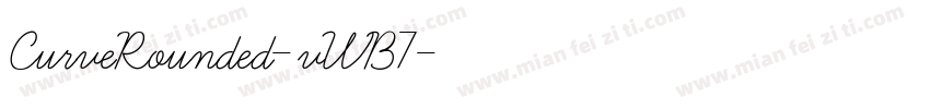 CurveRounded-vWB7字体转换
