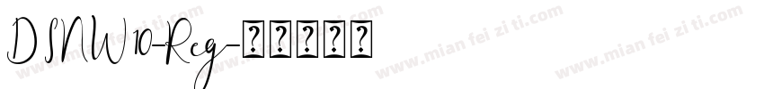 DINW10-Reg字体转换