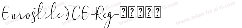 EurostileTCE-Reg字体转换