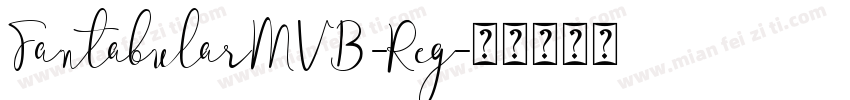 FantabularMVB-Reg字体转换