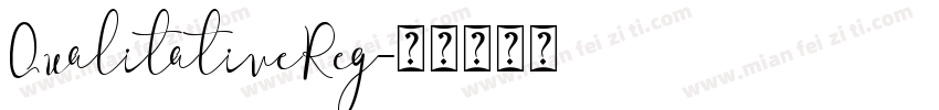 QualitativeReg字体转换