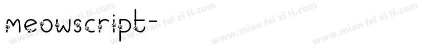 meowscript字体转换