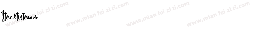 Stacktistawide字体转换