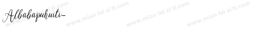 Albabapuhuiti字体转换