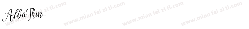 AlbaThin字体转换
