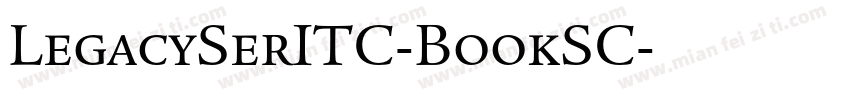 LegacySerITC-BookSC字体转换